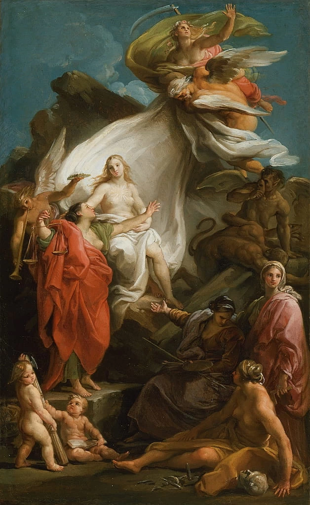 Tempo di inaugurazione verità (Art Institute of Chicago) - Batoni Pompeo